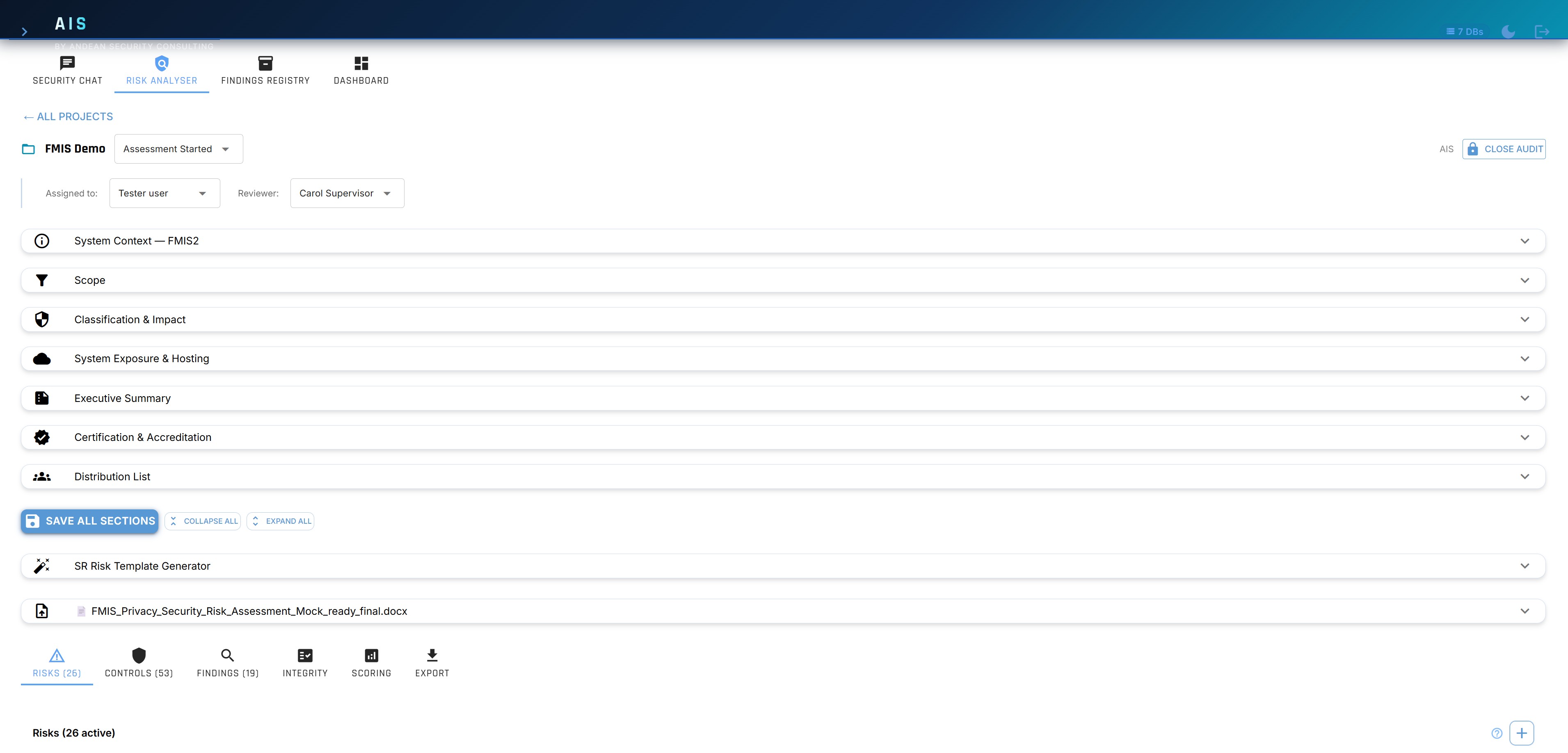 AIS Risk Analyser project workspace